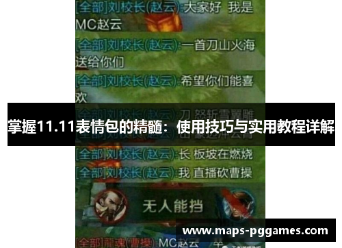 掌握11.11表情包的精髓：使用技巧与实用教程详解