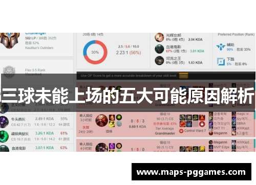 三球未能上场的五大可能原因解析